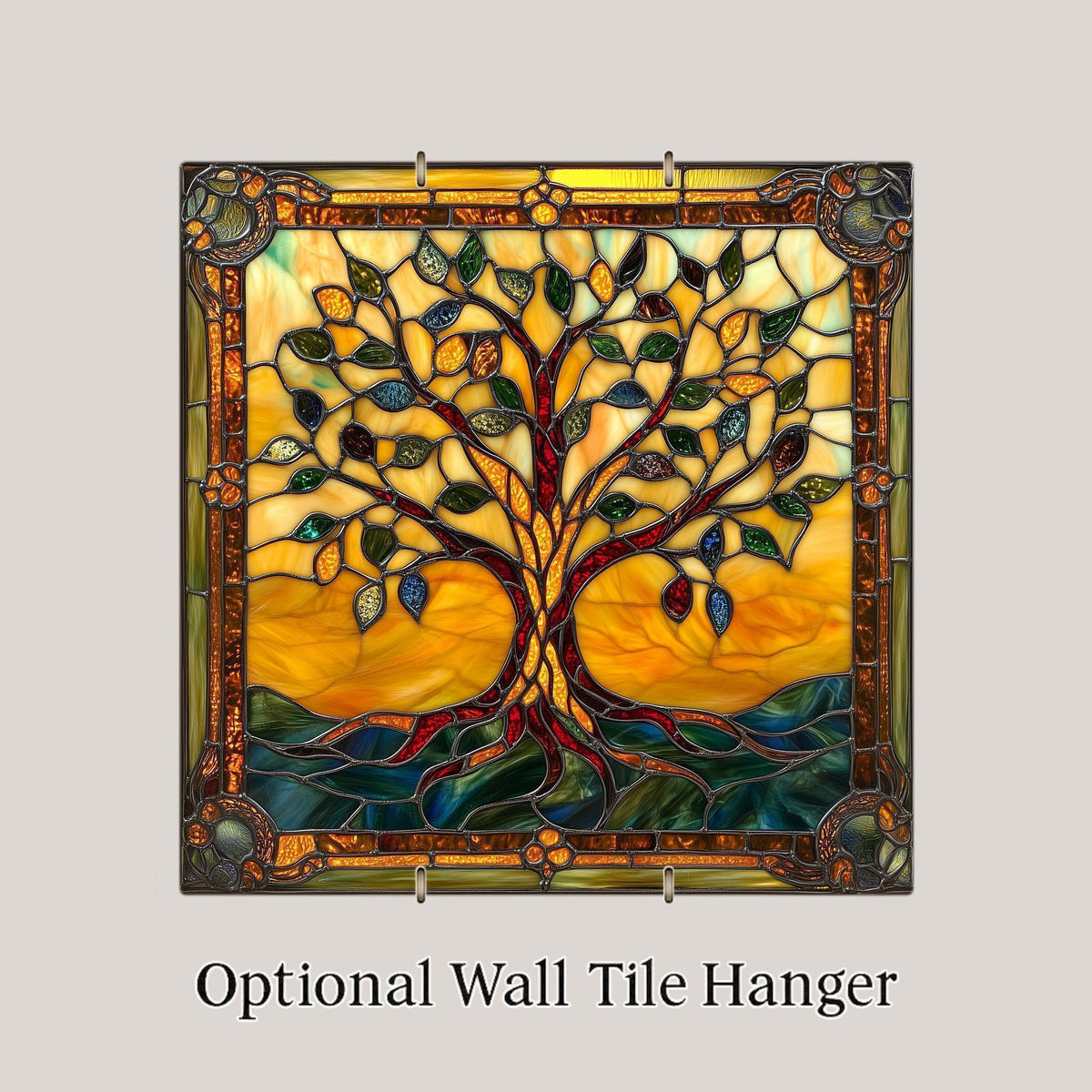 Tree of Life Wall Art Ceramic Tile Spiritual Gift Celtic Decor Nature Art Symbolic Celtic Nature Gift Place Identity