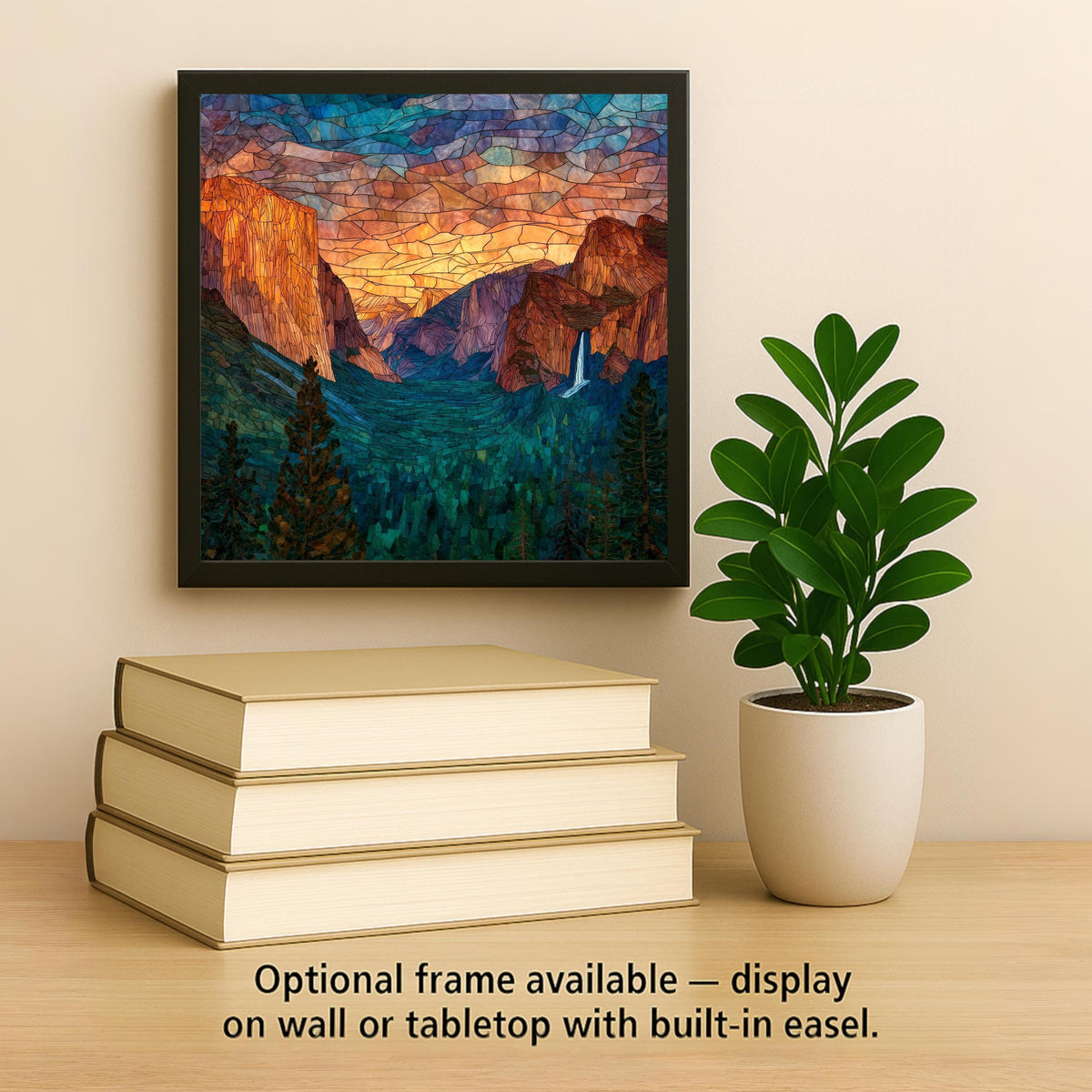 Yosemite Valley Wall Art Ceramic Tile California Gift El Capitan Decor National Park Art Hiker Gift Tile