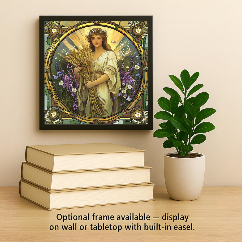 Virgo Wall Art Ceramic Tile Zodiac Gift Virgo Birthday Decor Astrology Lover Gift Virgo Star Sign Tile