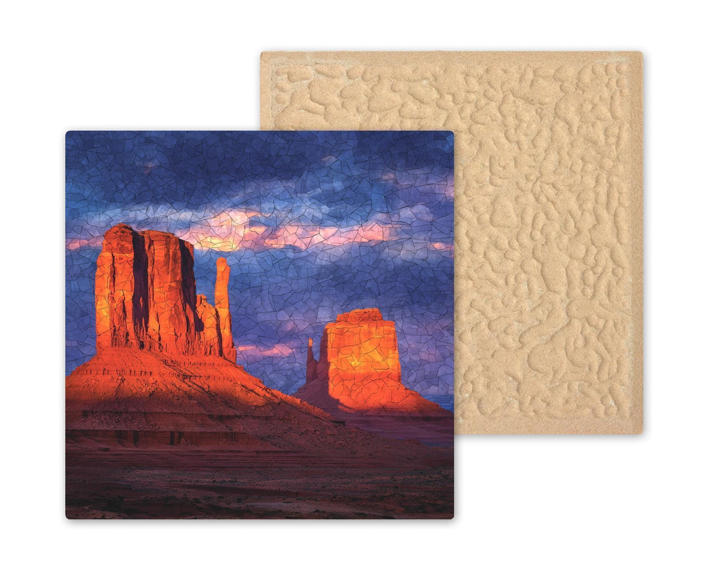 Monument Valley Wall Art Ceramic Tile Southwest Gift Desert Buttes Sunset Decor Arizona Art Travel Lover Gift Tile