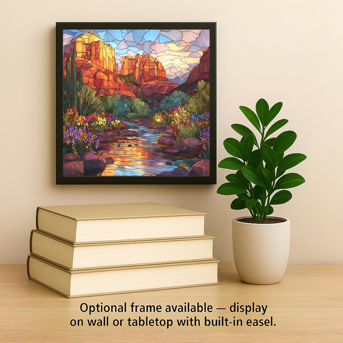 Sedona Landscape Wall Art Ceramic Tile Arizona Desert Gift Southwest Decor Nature Art Travel Lover Gift Tile