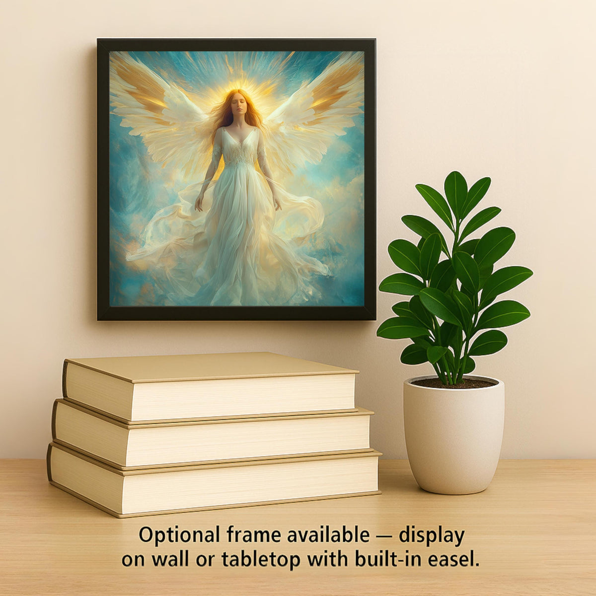 Angel Ceramic Art Tile: Faith Wall Decor Christian Gift Religious Home Decor Wall Art Prayer Room Spiritual Heavenly Faith Home Decor