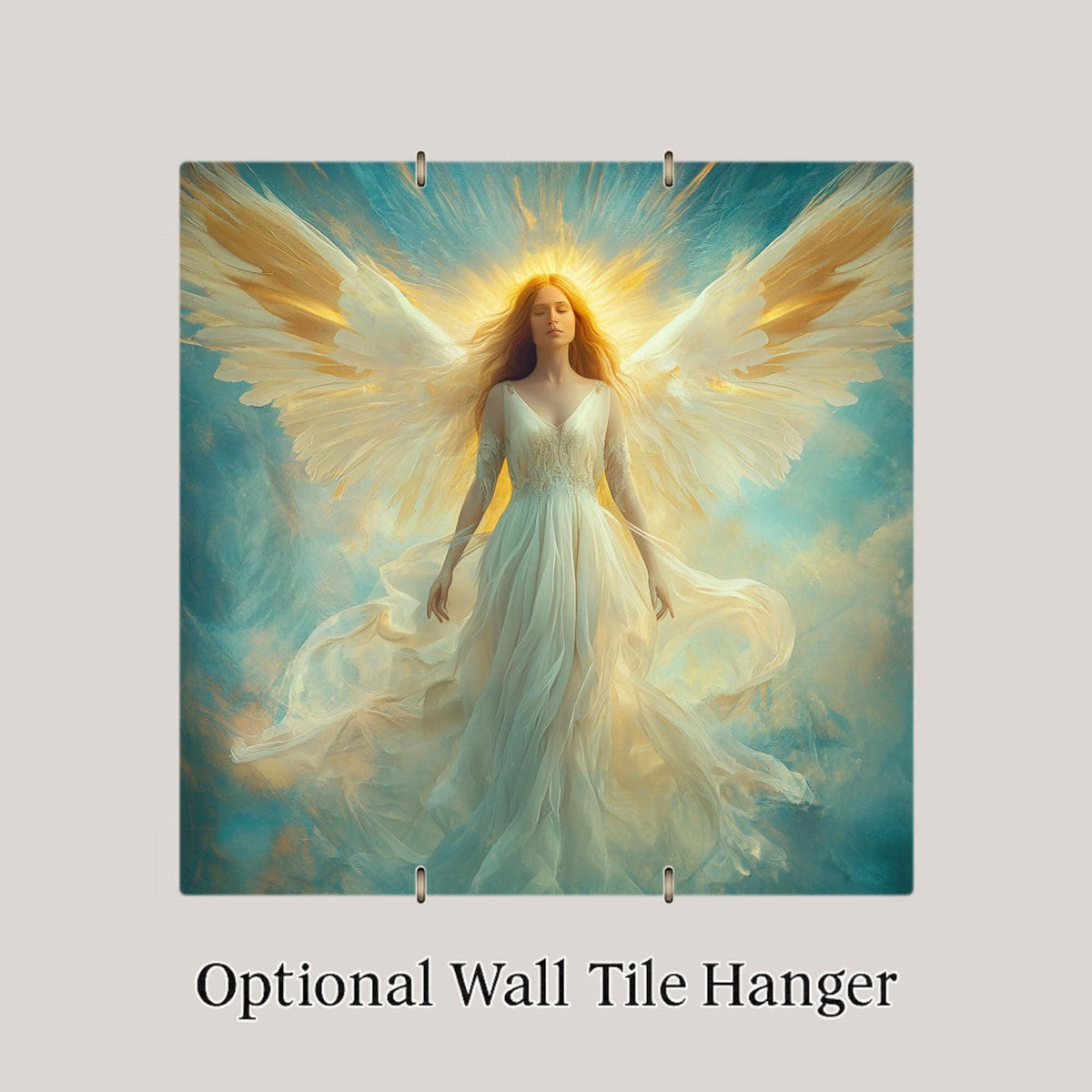 Angel Ceramic Art Tile: Faith Wall Decor Christian Gift Religious Home Decor Wall Art Prayer Room Spiritual Heavenly Faith Home Decor