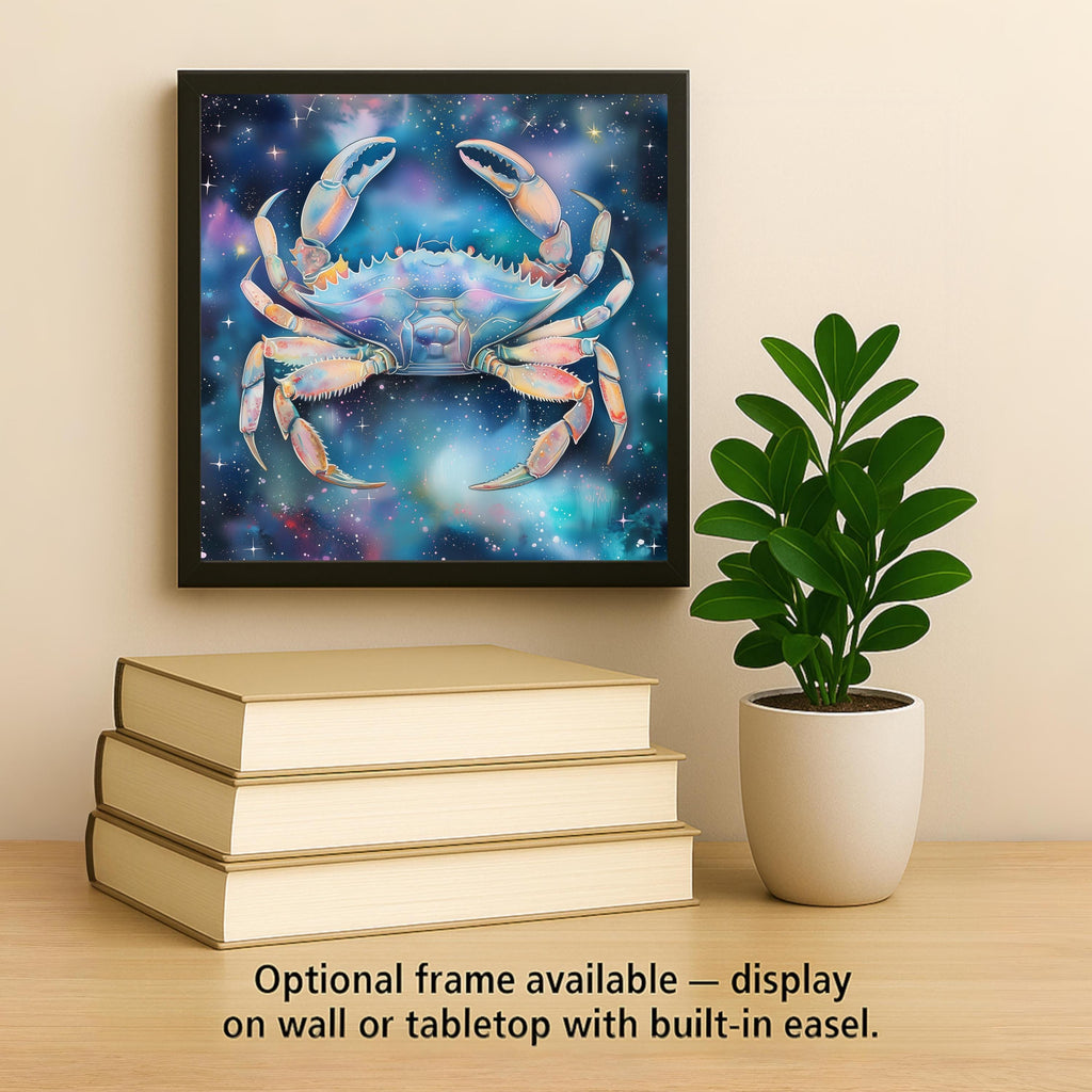 Cancer Zodiac Wall Art Ceramic Tile Cancer Birthday Gift Astrology Decor Zodiac Lover Gift Cancer Star Sign Tile