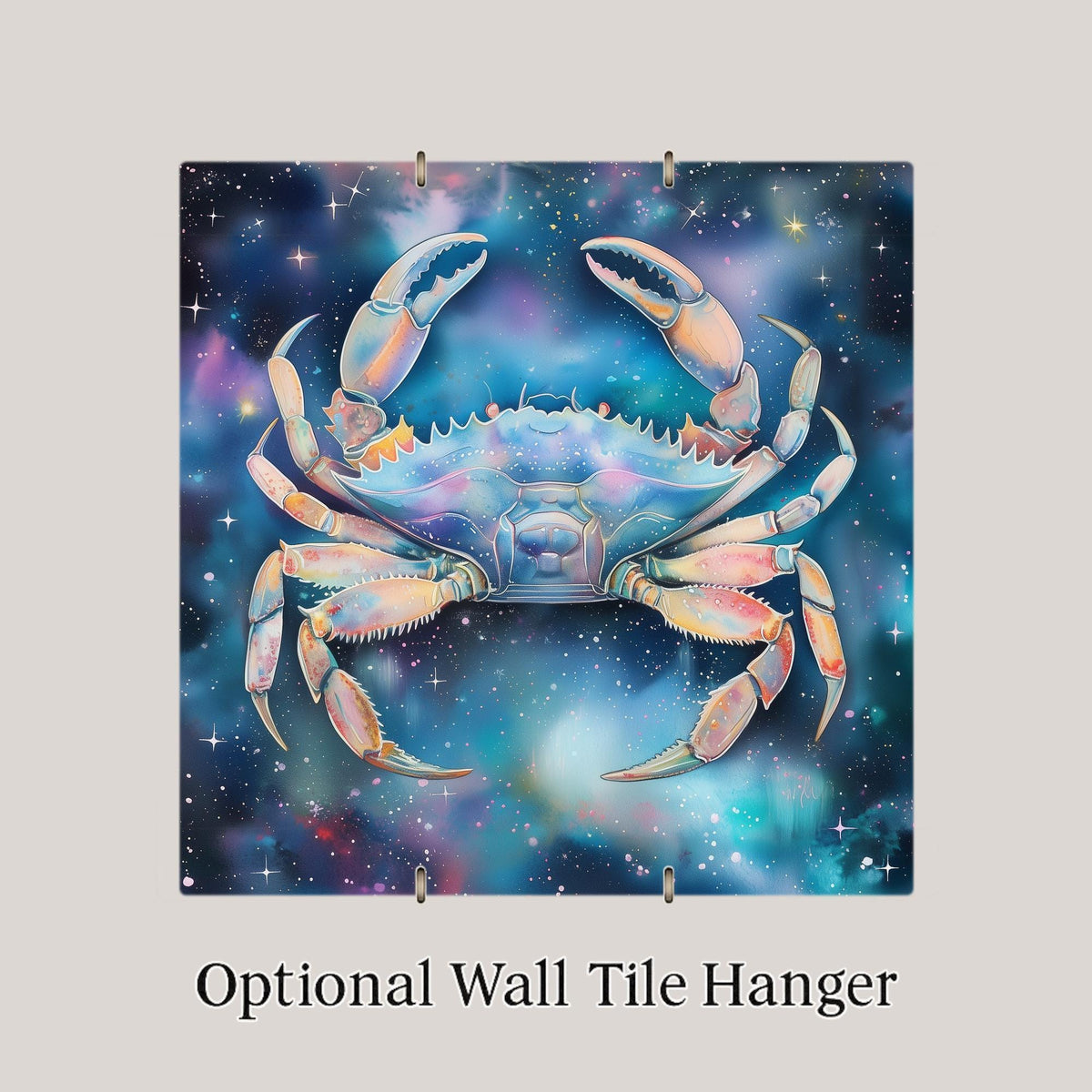 Cancer Zodiac Wall Art Ceramic Tile Cancer Birthday Gift Astrology Decor Zodiac Lover Gift Cancer Star Sign Tile