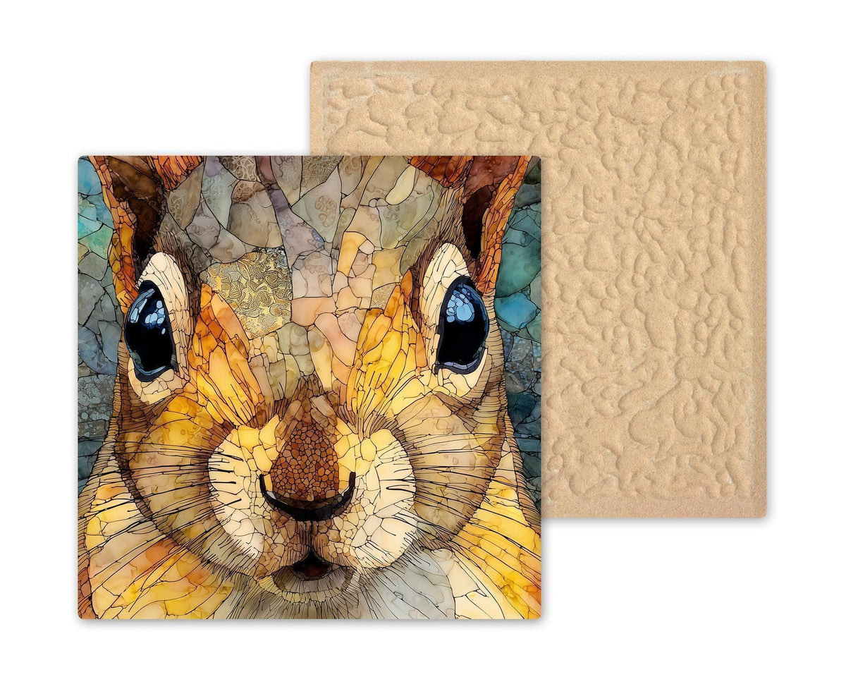 Squirrel Wildlife Wall Art Ceramic Tile Woodland Animal Gift Nature Inspired Decor Squirrel Lover Art Gift Tile