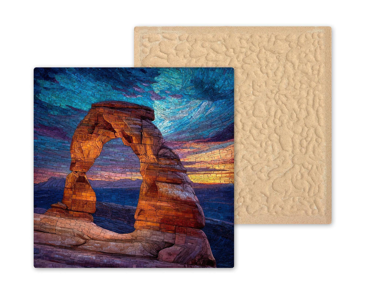 Delicate Arch Wall Art Ceramic Tile Utah Gift Arches Park Decor Desert Sunset Art Southwest Gift Tile