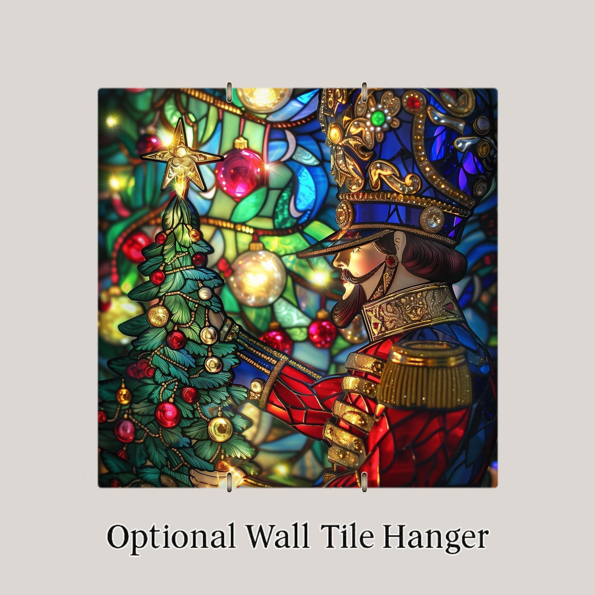 Nutcracker Soldier Wall Art Ceramic Tile Christmas Gift Holiday Decor Nutcracker Art Ballet Gift Tile