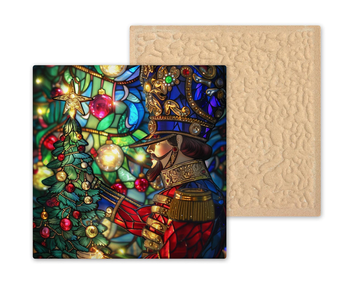 Nutcracker Soldier Wall Art Ceramic Tile Christmas Gift Holiday Decor Nutcracker Art Ballet Gift Tile