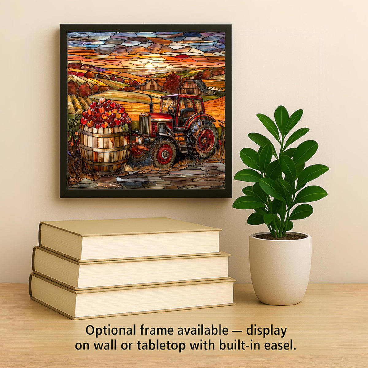 Apple Harvest Wall Art Ceramic Tile Kitchen Decor Gift Autumn Home Decor Thanksgiving Gift Farmhouse Tile