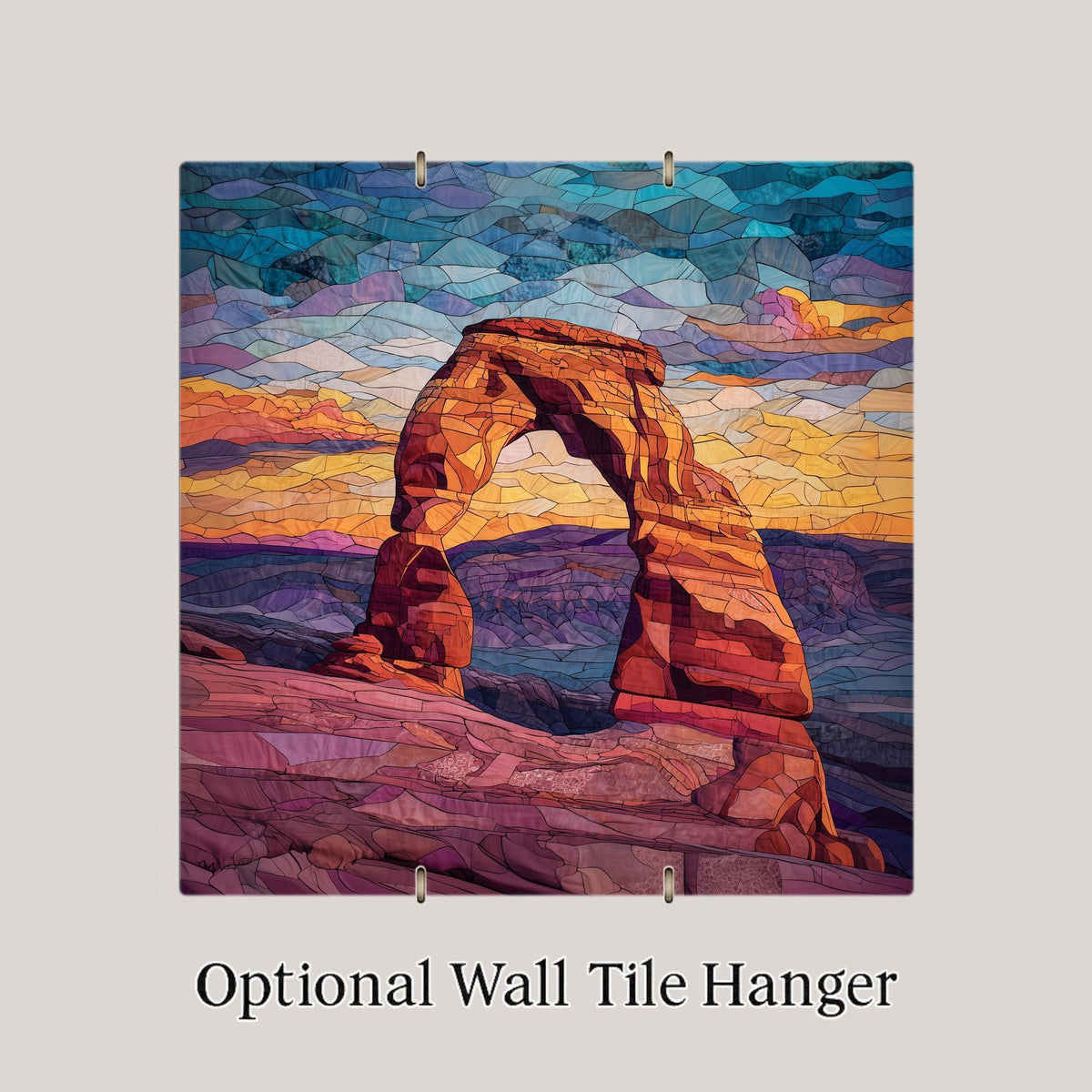 Delicate Arch Wall Art Ceramic Tile Utah Gift Arches National Park Decor Desert Art Southwest Gift Tile