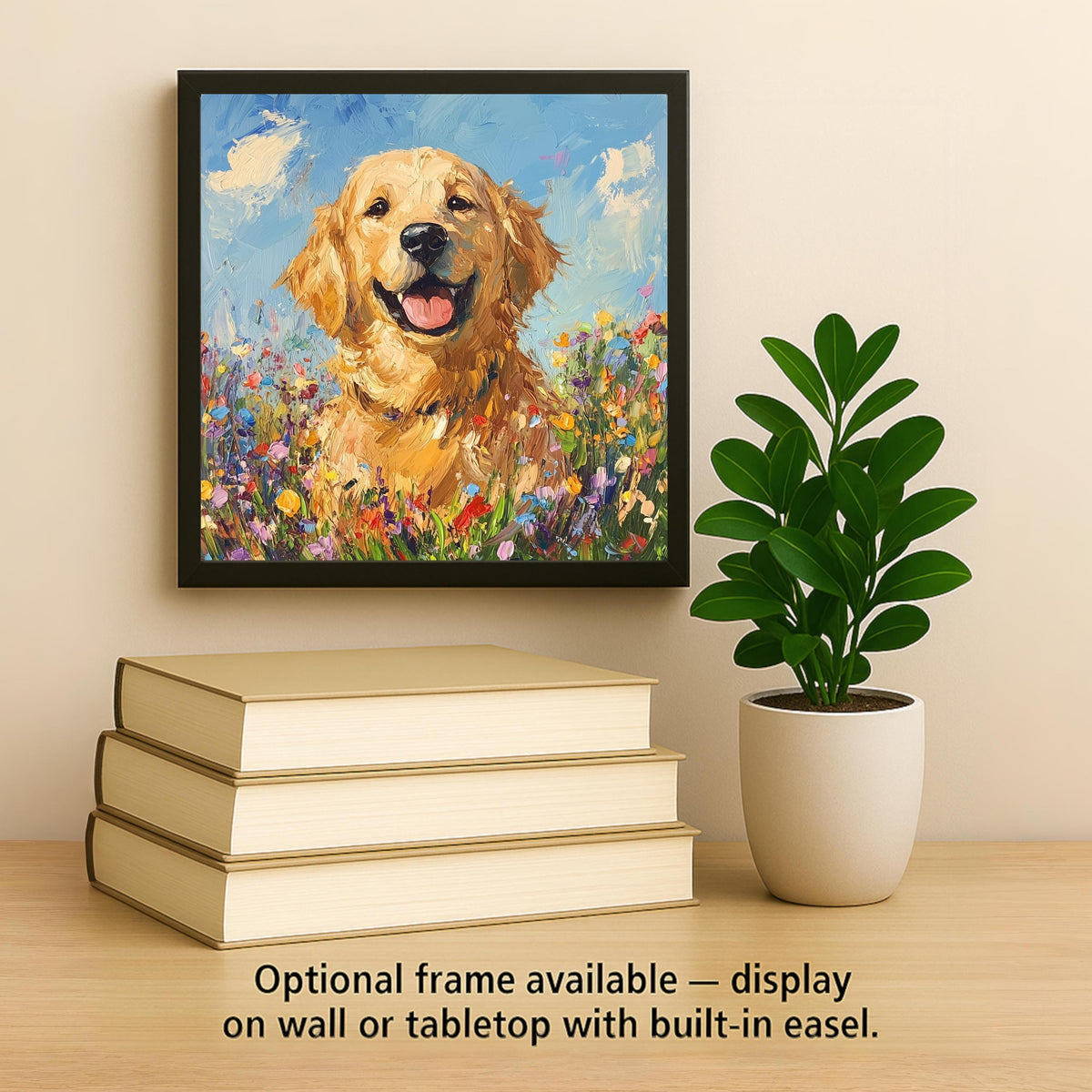 Golden Retriever Wall Art Ceramic Tile Dog Lover Gift Retriever Decor Dog Memorial Gift Pet Loss Tile