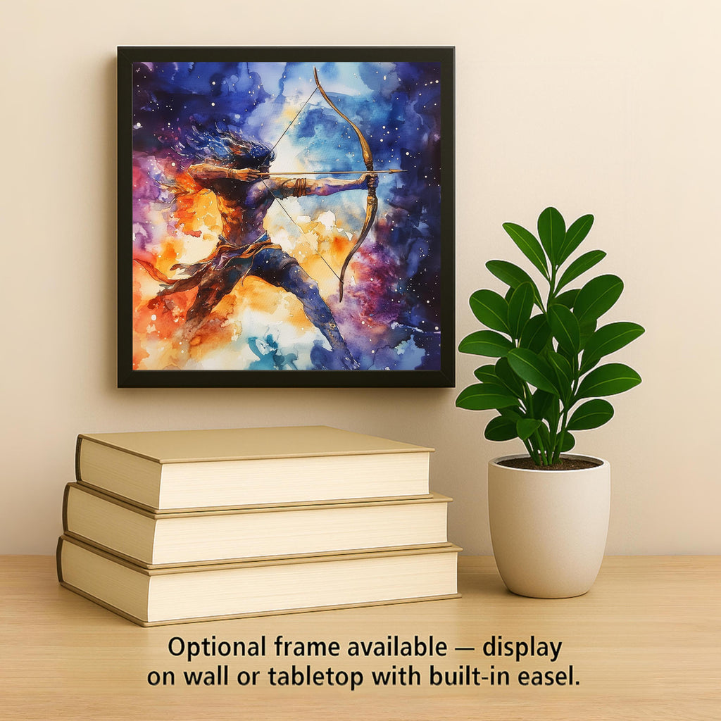 Sagittarius Wall Art Ceramic Tile Zodiac Gift Sagittarius Birthday Decor Astrology Tile