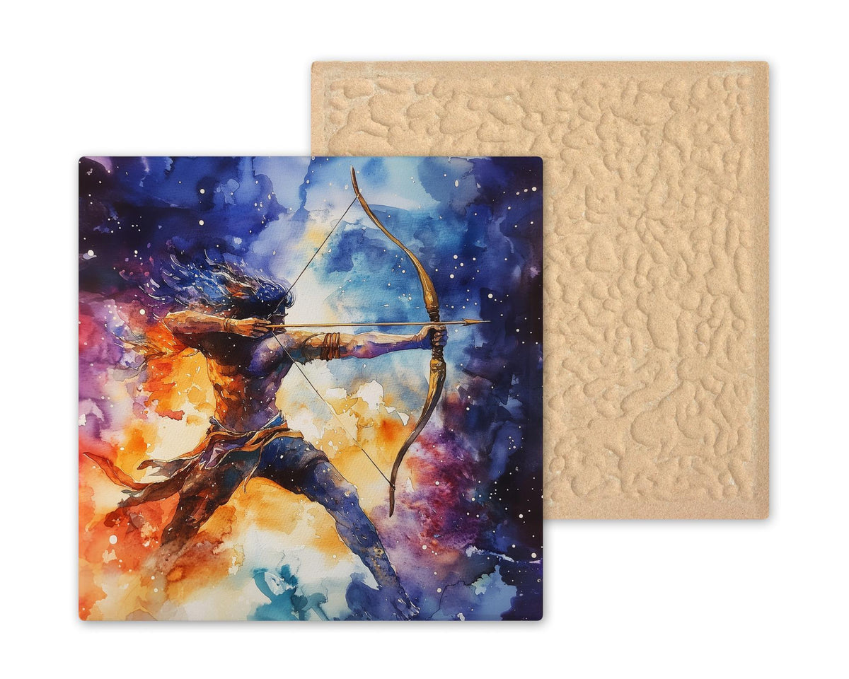 Sagittarius Wall Art Ceramic Tile Zodiac Gift Sagittarius Birthday Decor Astrology Tile
