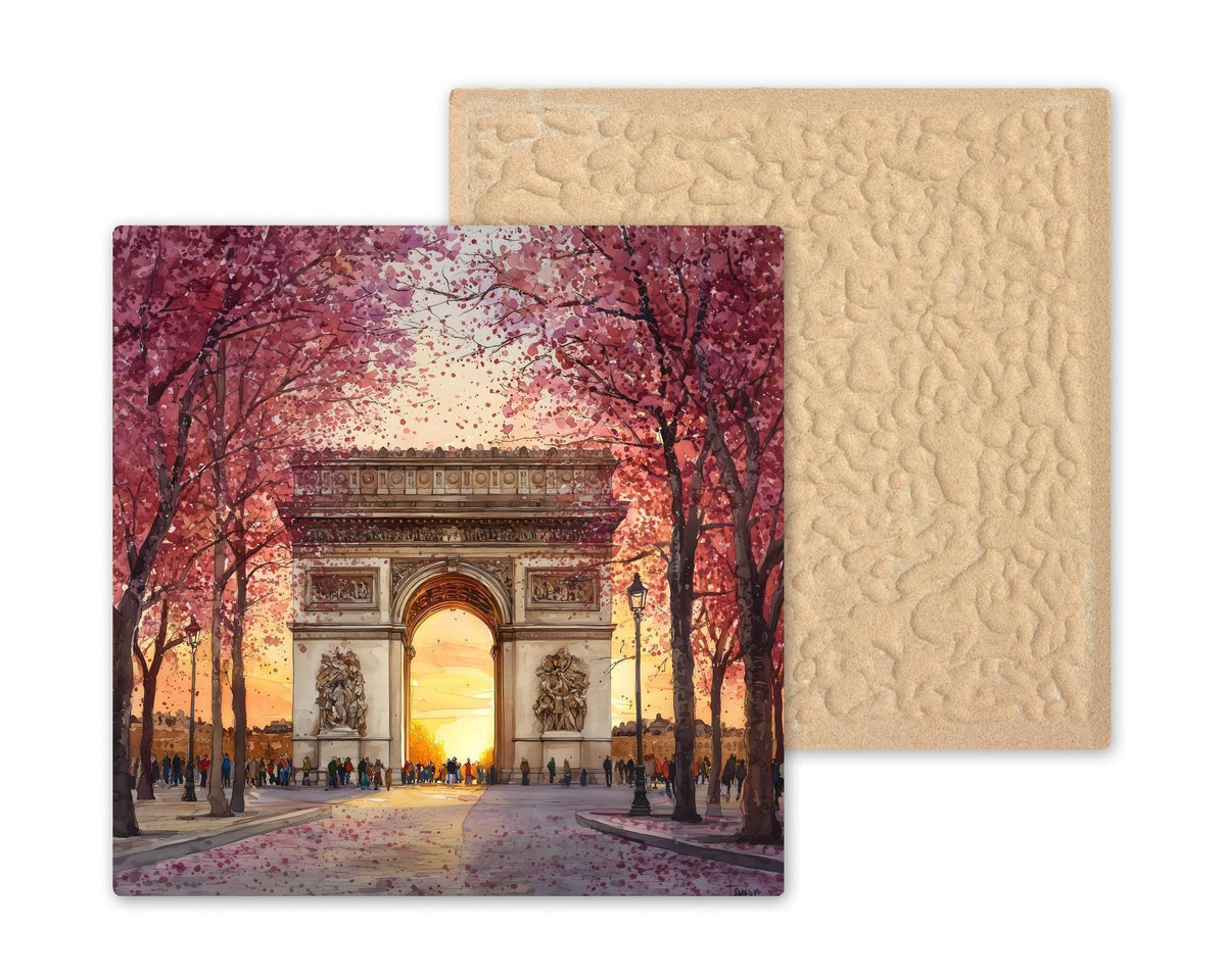 Arc de Triomphe Wall Art Ceramic Tile Paris Gift France Decor Romantic Travel Art Paris Lover Gift Tile