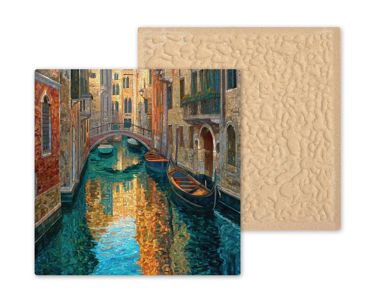 Venice Gondola Wall Art Ceramic Tile Italy Gift Venetian Canal Decor Italy Lover Art Travel Gift Tile