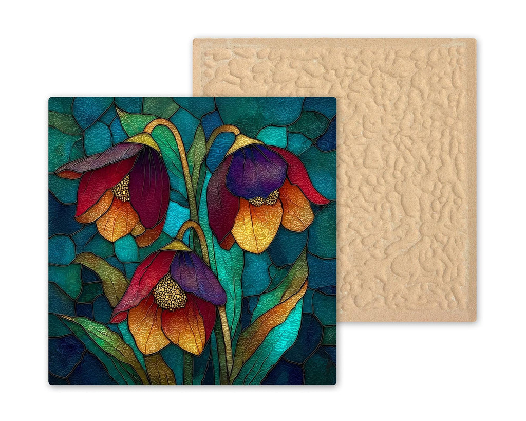 Hellebore Wall Art Ceramic Tile Dark Romance Gift Lenten Rose Decor Moody Floral Art Dark Home Gift Tile