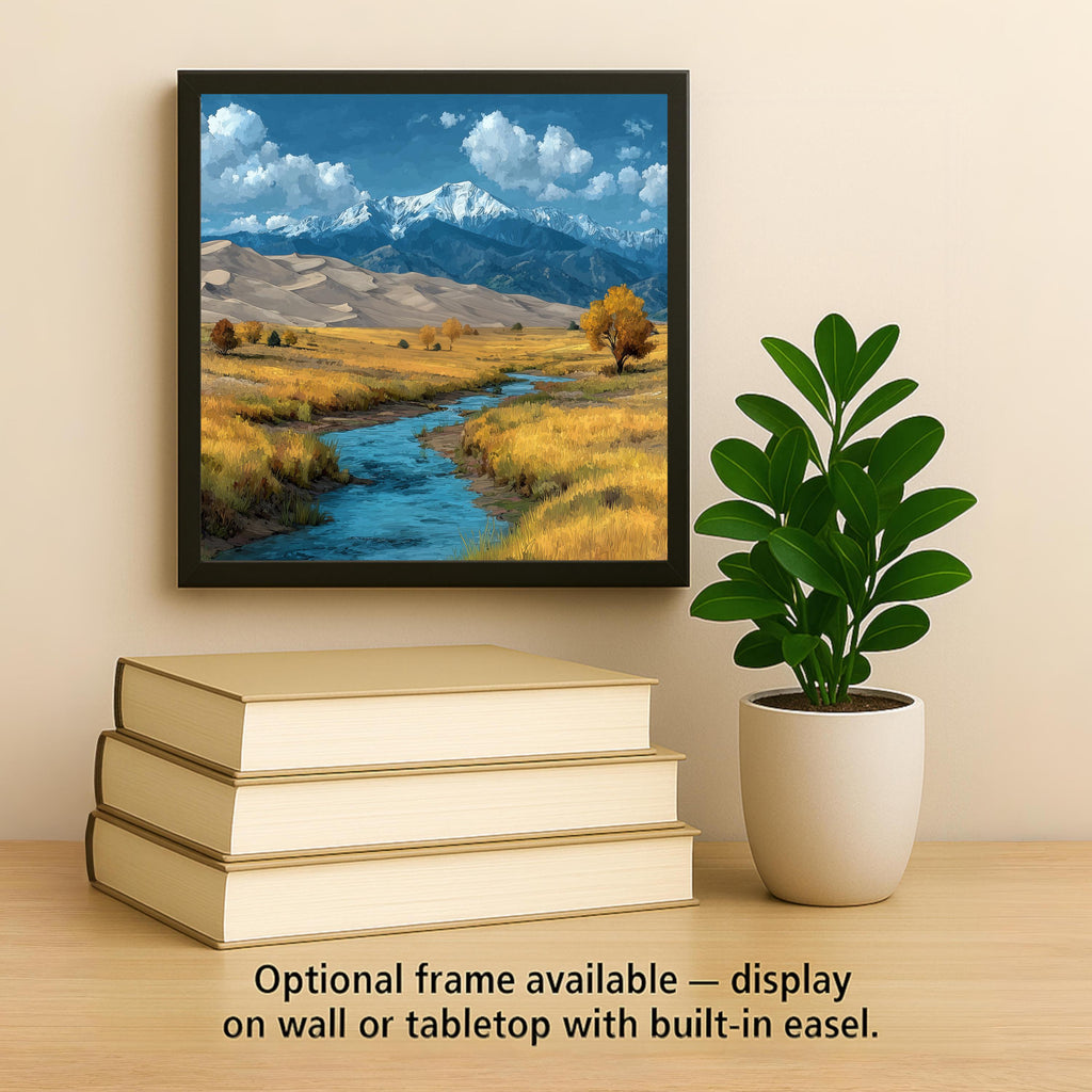 Great Sand Dunes Wall Art Ceramic Tile Colorado Gift National Park Decor Rocky Mountain Nature Art Place Identity Sand Art