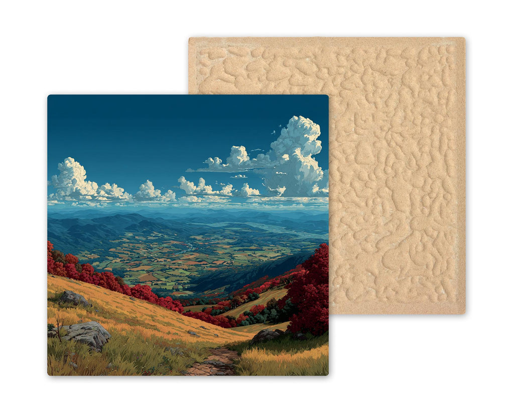 Shenandoah Valley Wall Art Ceramic Tile Virginia Gift National Park Blue Ridge Decor Skyline Drive Nature Art Place Identity