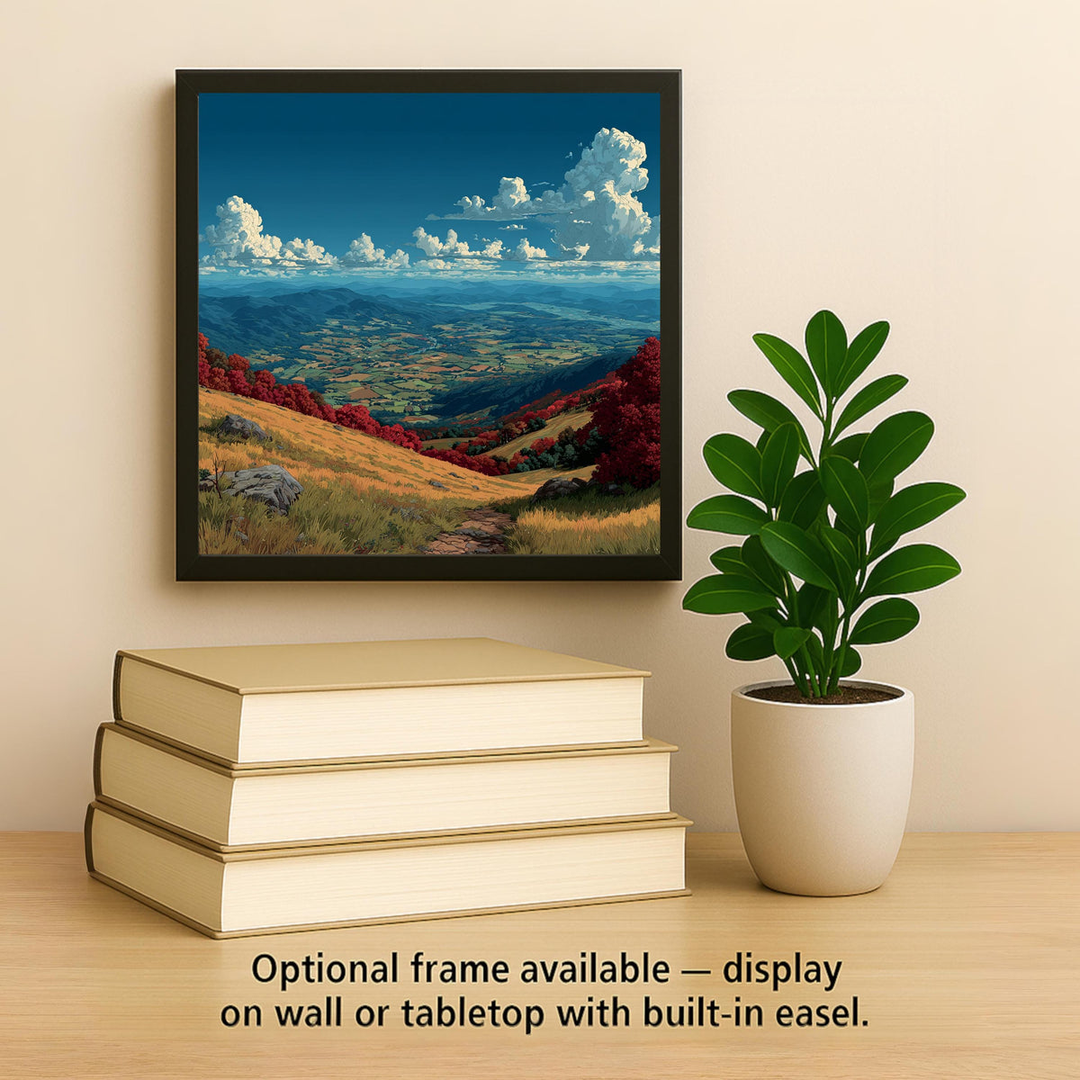 Shenandoah Valley Wall Art Ceramic Tile Virginia Gift National Park Blue Ridge Decor Skyline Drive Nature Art Place Identity