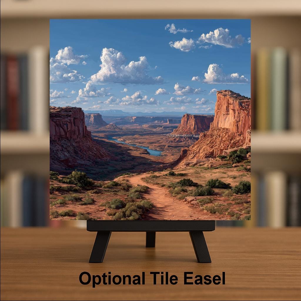 Canyonlands National Park Wall Art Ceramic Tile Utah Gift Island in the Sky Decor Mesa Arch Nature Art Place Identity Gift