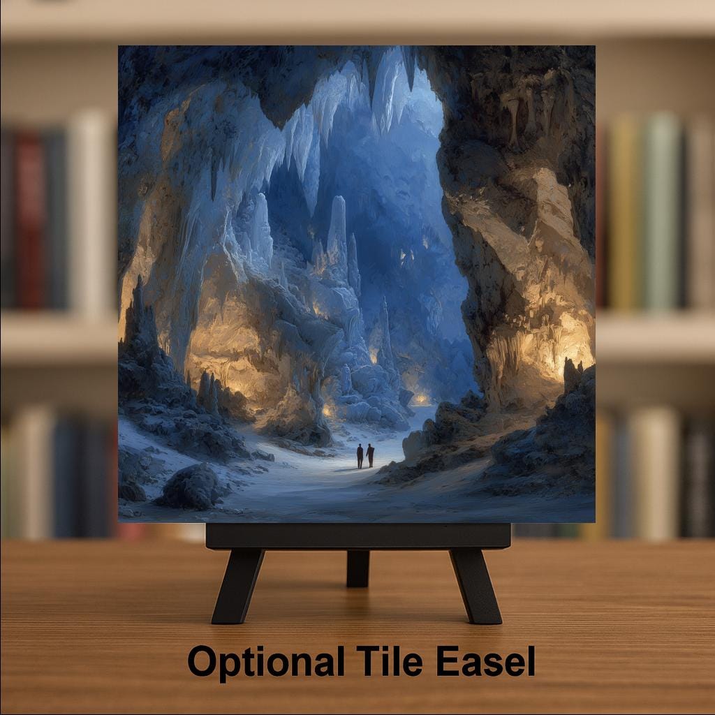 Carlsbad Caverns Wall Art Ceramic Tile New Mexico Gift National Park Underground Decor Cave Art Place Identity Southwest Gift