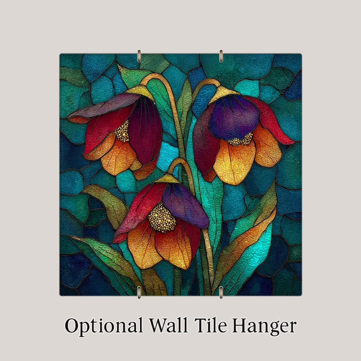 Hellebore Wall Art Ceramic Tile Dark Romance Gift Lenten Rose Decor Moody Floral Art Dark Home Gift Tile
