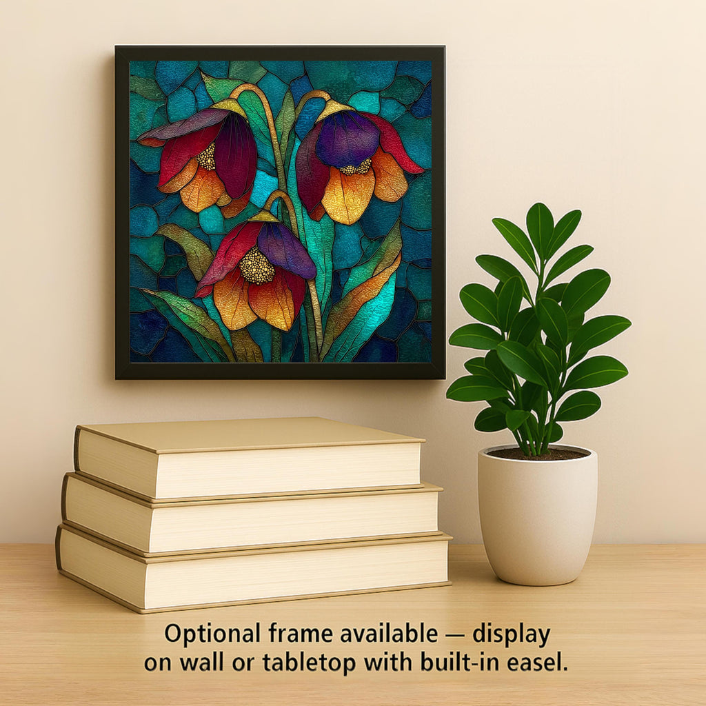 Hellebore Wall Art Ceramic Tile Dark Romance Gift Lenten Rose Decor Moody Floral Art Dark Home Gift Tile