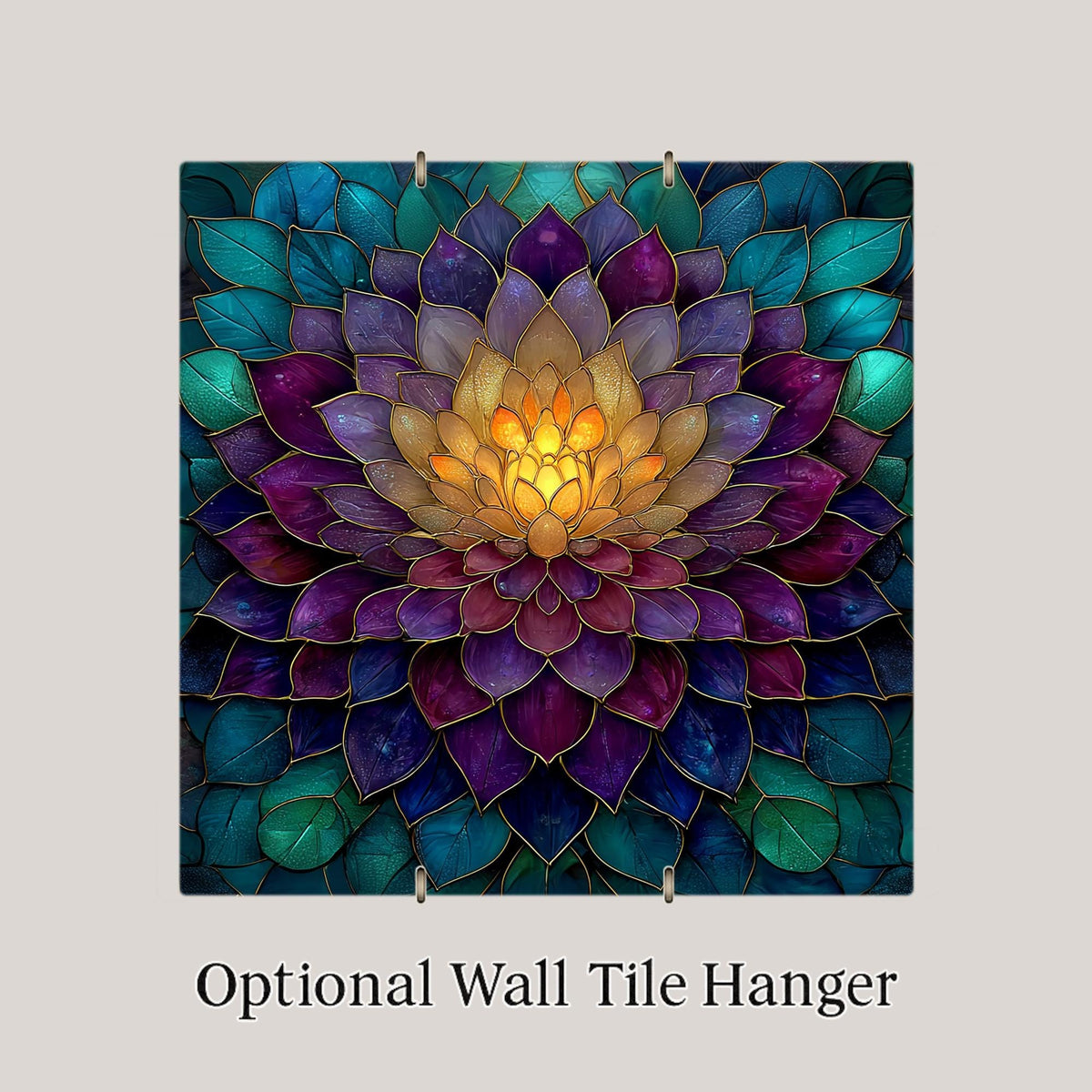 Dark Dahlia Wall Art Ceramic Tile Gothic Floral Gift Deep Purple Decor Dramatic Art Dahlia Lover Gift Tile