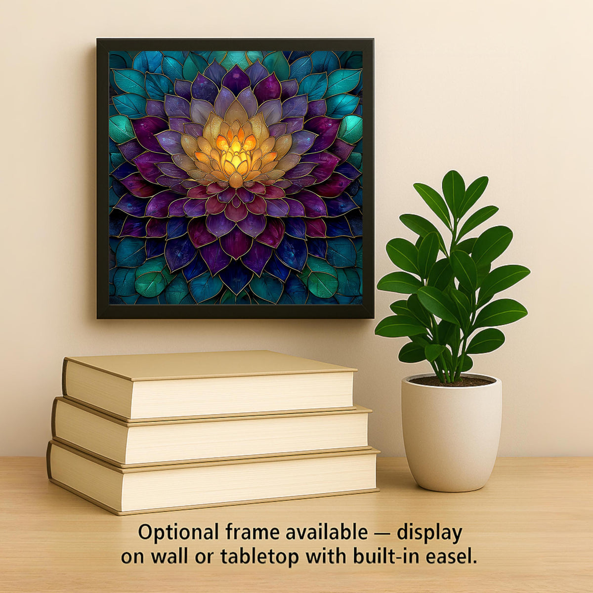 Dark Dahlia Wall Art Ceramic Tile Gothic Floral Gift Deep Purple Decor Dramatic Art Dahlia Lover Gift Tile