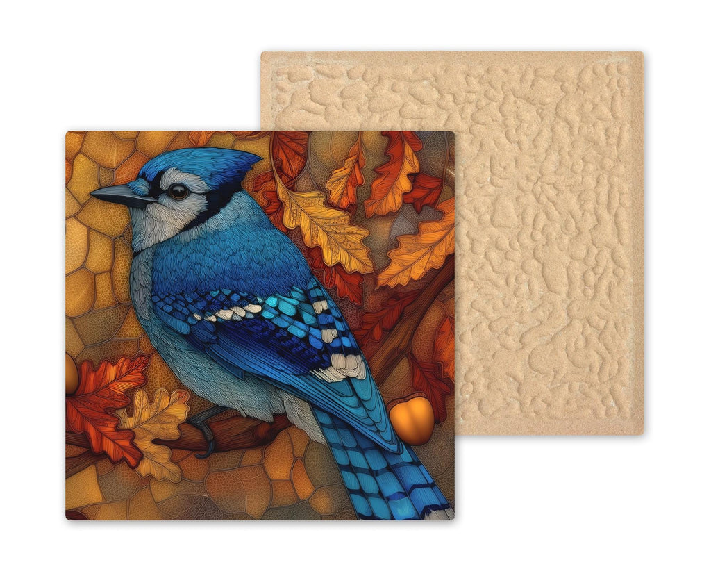 Blue Jay Wall Art Ceramic Tile Nature Art Gift Cobalt Blue Decor Songbird Home Art Blue Jay Lover Gift Tile