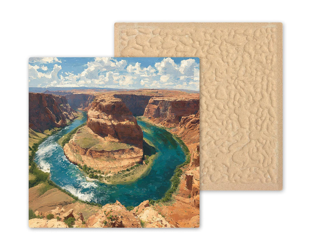 Horseshoe Bend Wall Art Ceramic Tile Arizona Gift Southwest Decor Colorado River Art Place Identity Nature Gift Canyon Art