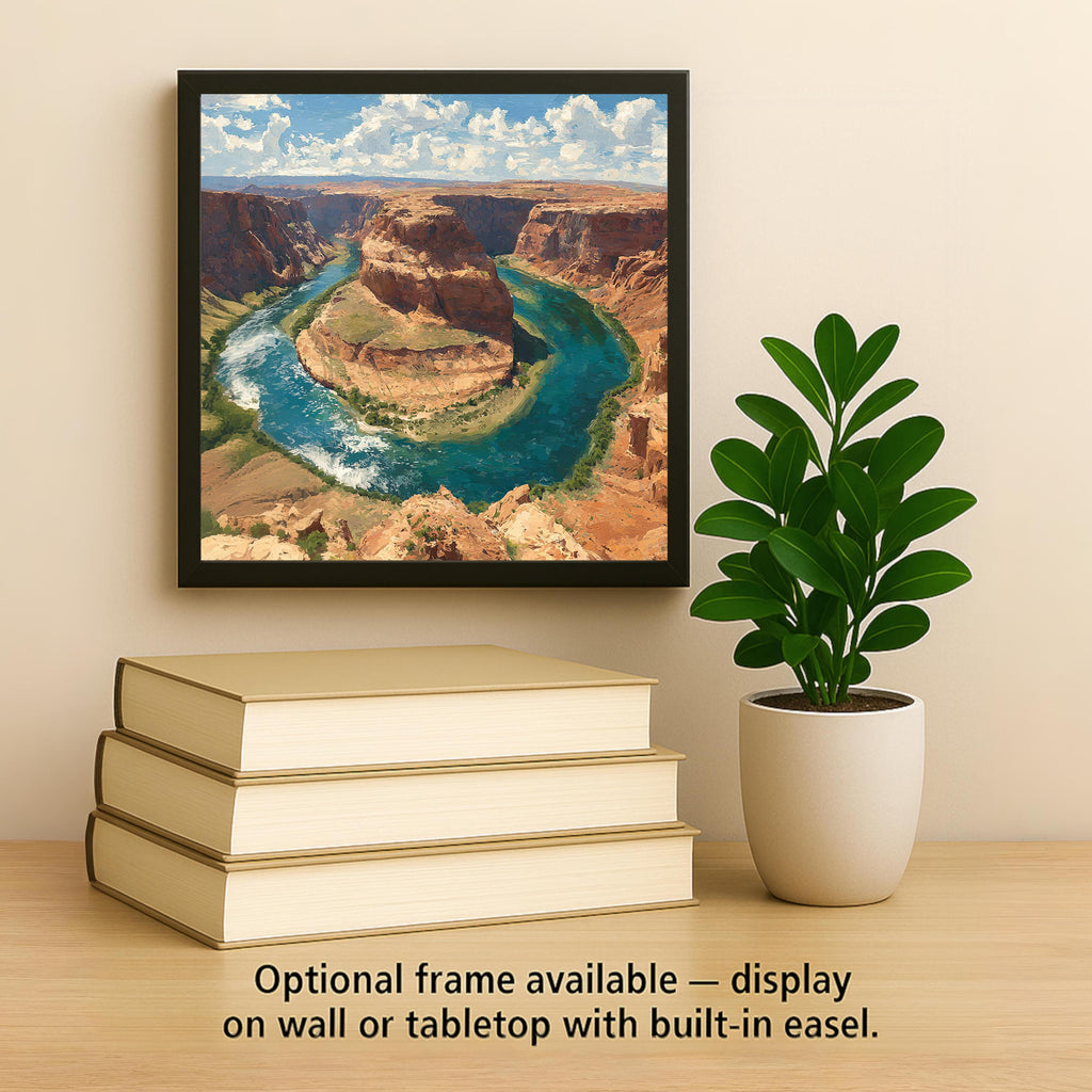Horseshoe Bend Wall Art Ceramic Tile Arizona Gift Southwest Decor Colorado River Art Place Identity Nature Gift Canyon Art