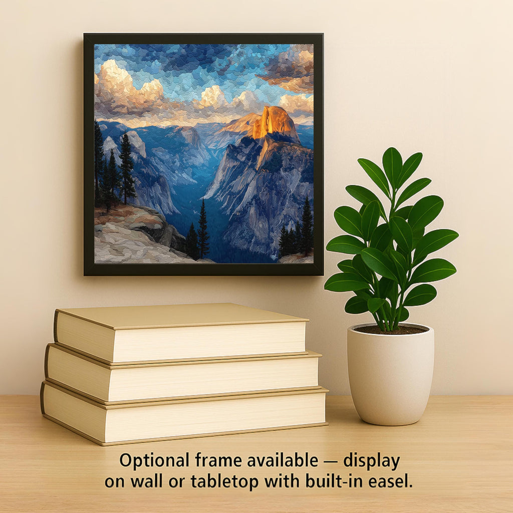 Glacier Point Wall Art Ceramic Tile Yosemite Gift California Decor Half Dome View National Park Art Nature Gift Panorama