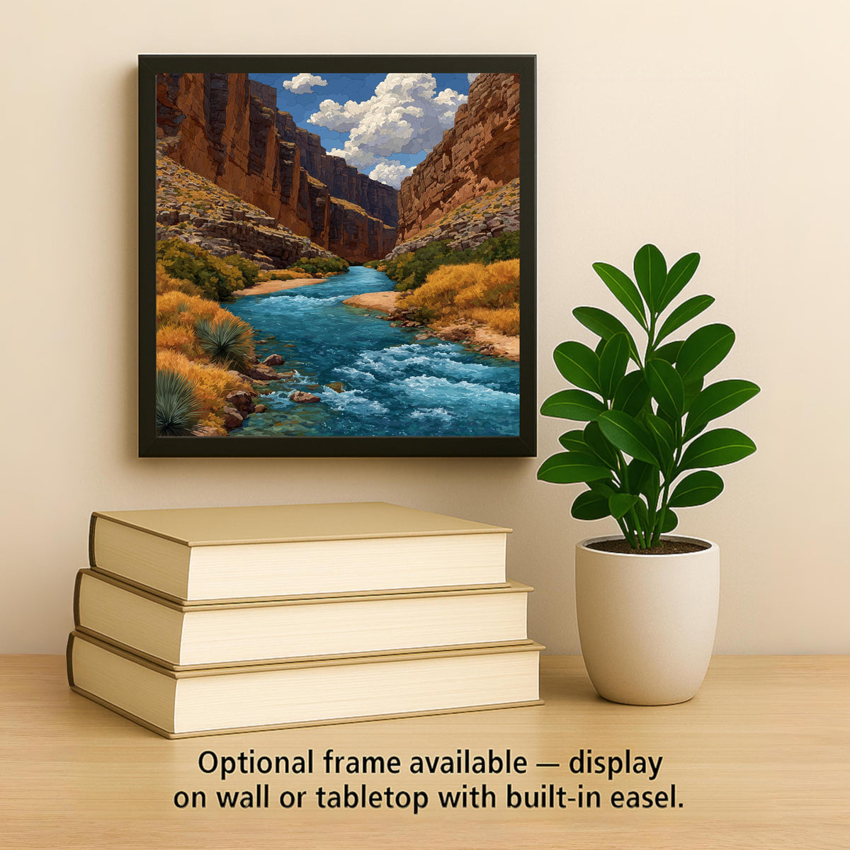 Big Bend National Park Wall Art Ceramic Tile Texas Gift Southwest Decor Rio Grande Nature Art Place Identity Desert Gift
