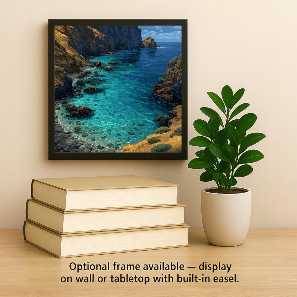 Channel Islands Wall Art Ceramic Tile California Gift National Park Coastal Decor Island Wilderness Nature Art Place Identity