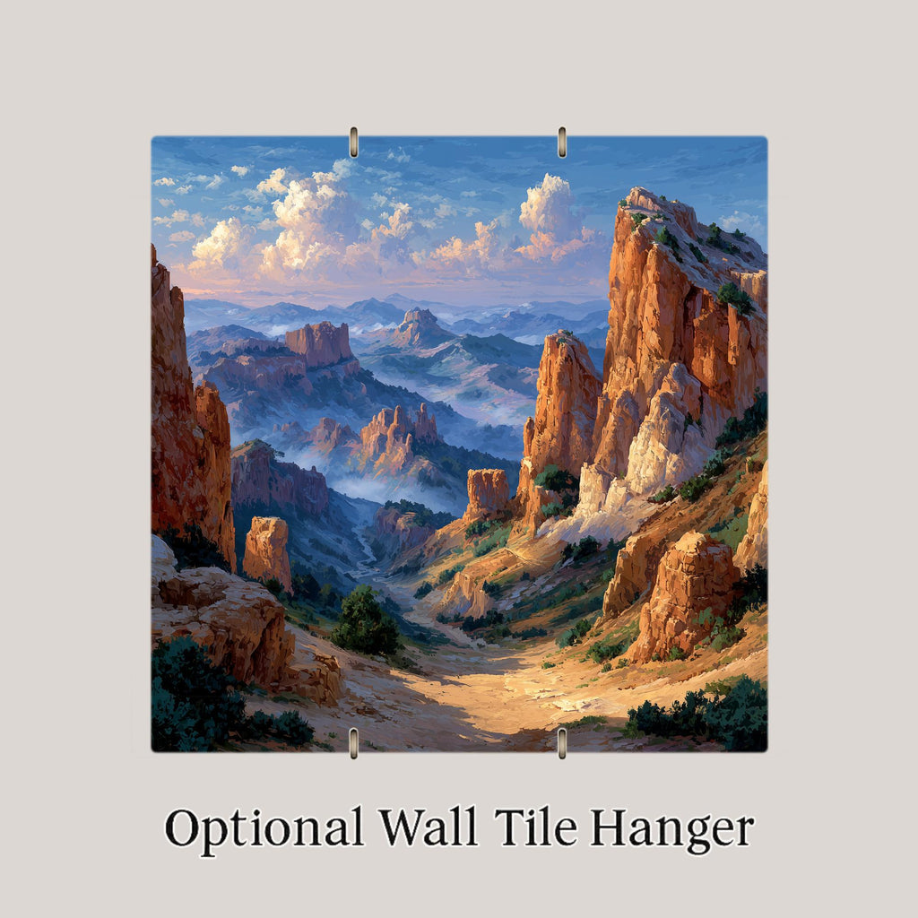 Bryce Canyon Wall Art Ceramic Tile Utah Gift National Park Decor Sunrise Hoodoo Nature Art Place Identity Gift