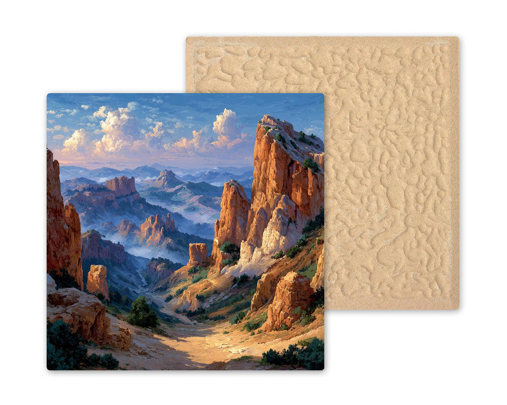 Bryce Canyon Wall Art Ceramic Tile Utah Gift National Park Decor Sunrise Hoodoo Nature Art Place Identity Gift