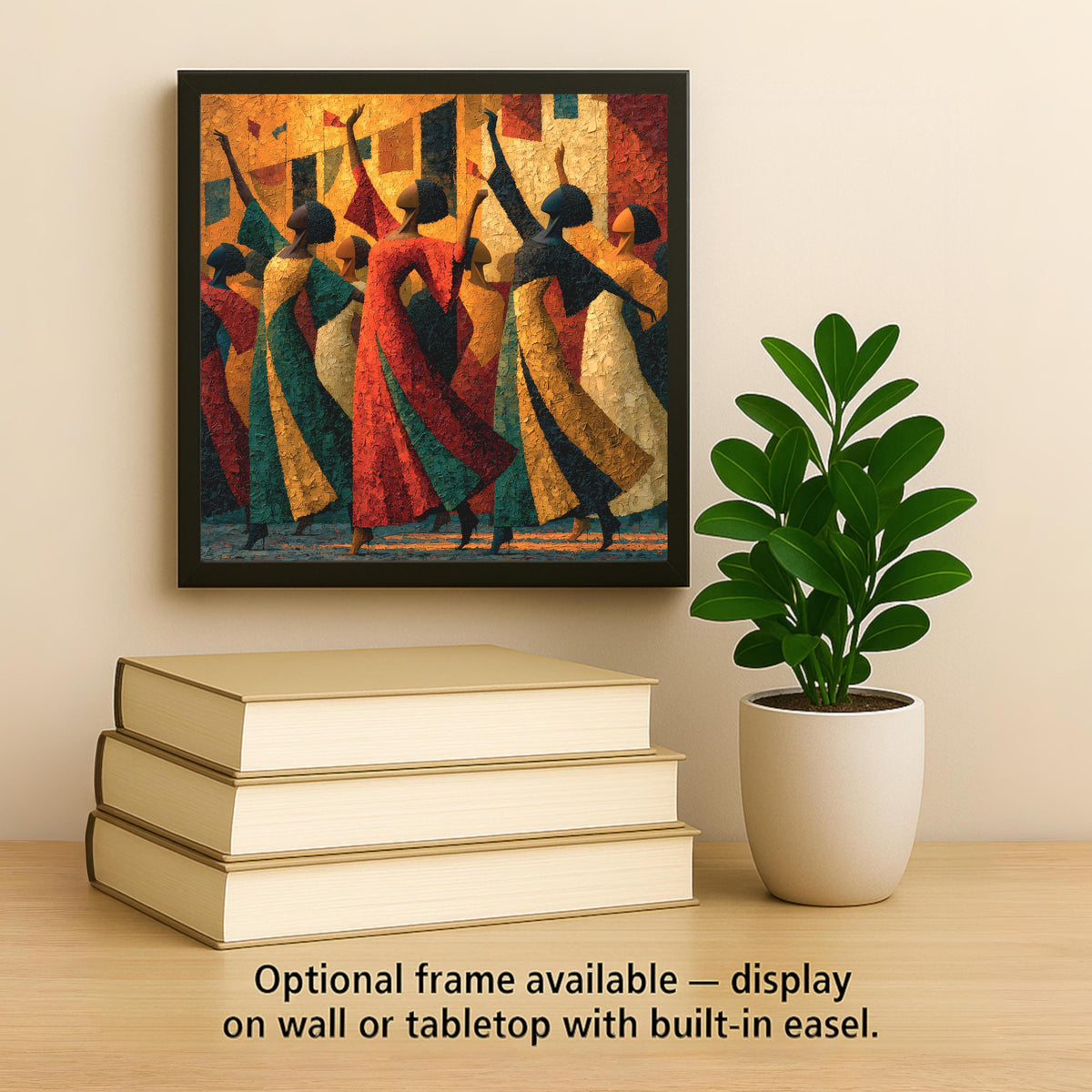 Juneteenth Wall Art Ceramic Tile Freedom Day Celebration African American History Decor Black Culture Painterly Art