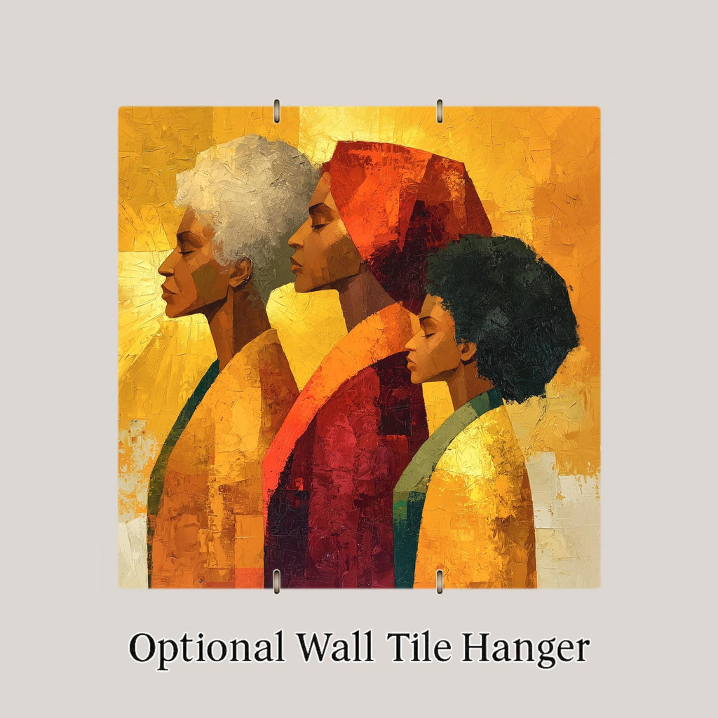 Black History Month Wall Art Ceramic Tile African American Heritage Decor Generations Portrait Painterly Culture Art