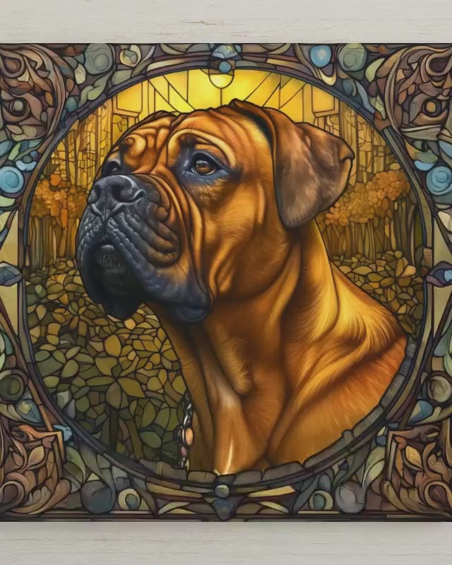 Boxer Dog Wall Art Ceramic Tile Dog Memorial Gift Pet Loss Boxer Lover Decor Tile